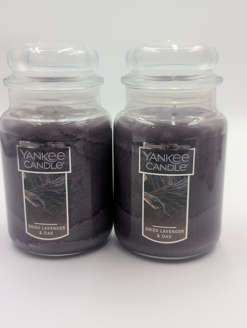 LOT OF 2 Yankee Candle DRIED LAVENDER & OAK Large Jar 22oz Unburned NEW